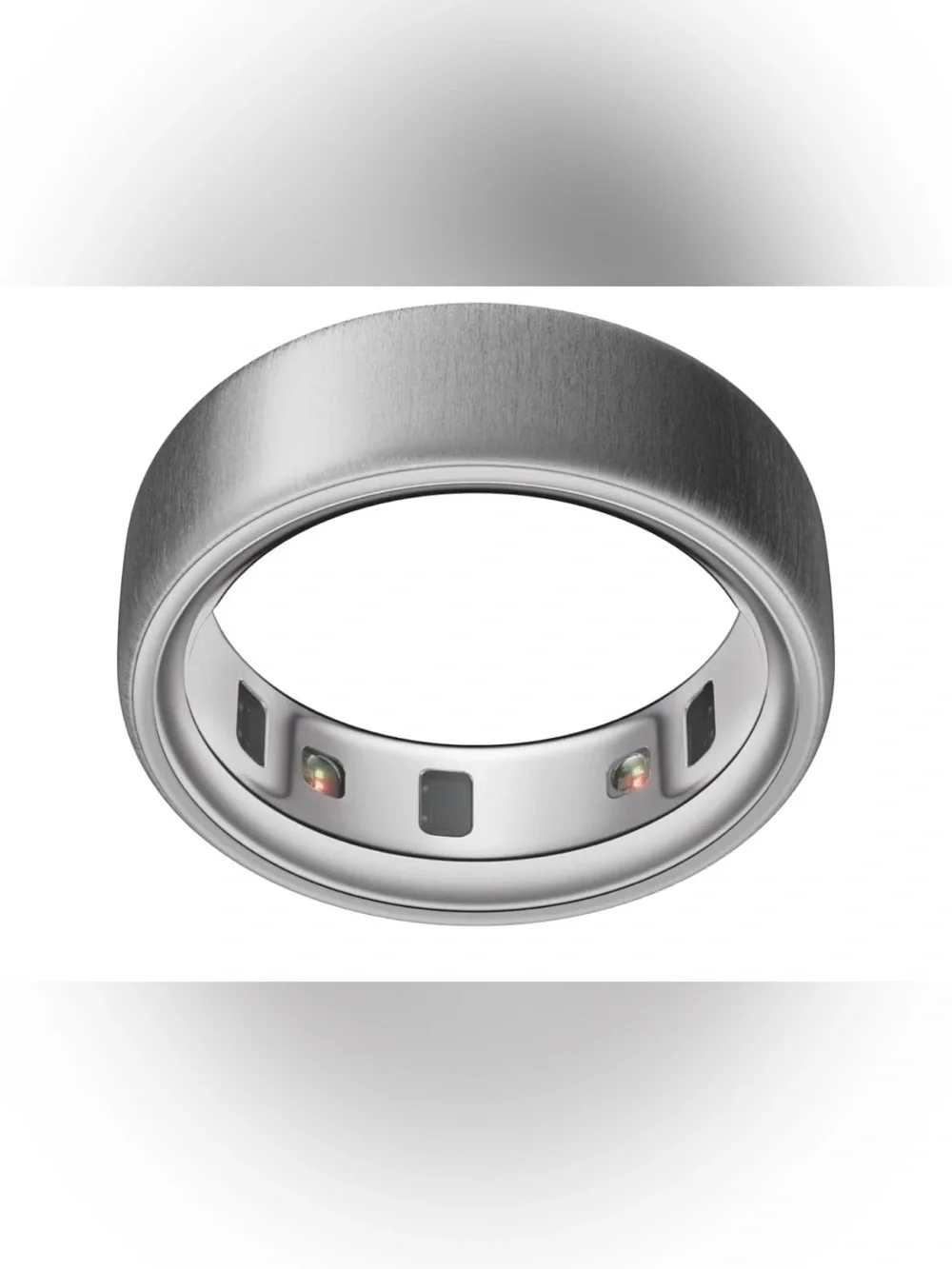Oura Ring 4 Smart Ring - Brushed Silver - Size 10